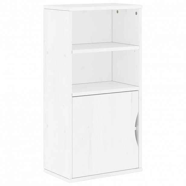 vidaXL Odkládací skříňka ODDA bílý 40x24x79 cm masivní borové dřevo