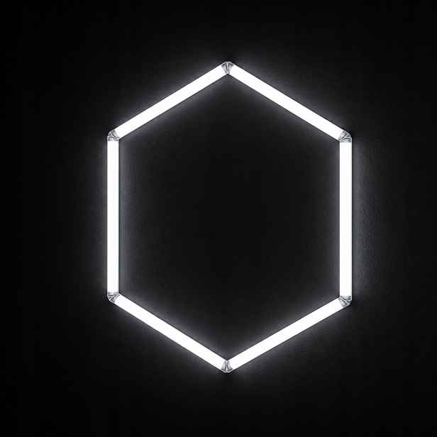 Jedna lampa Hexagon Led černá 42W 6500K 92x79 Cm servis