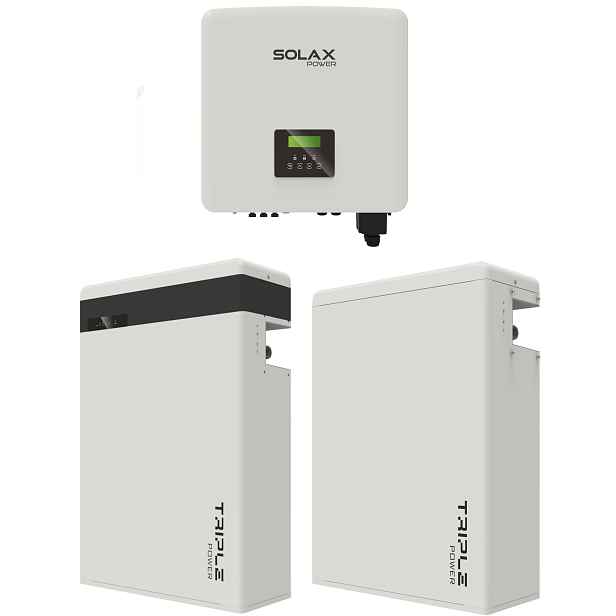 Set hybridního střídače Solax 10 kW a baterie Triple Power