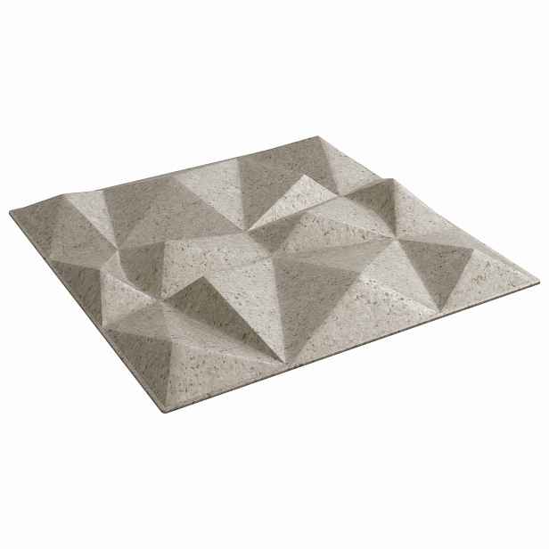 vidaXL Nástěnné panely 12 ks 50 x 50 cm Diamantový beton XPS pěna