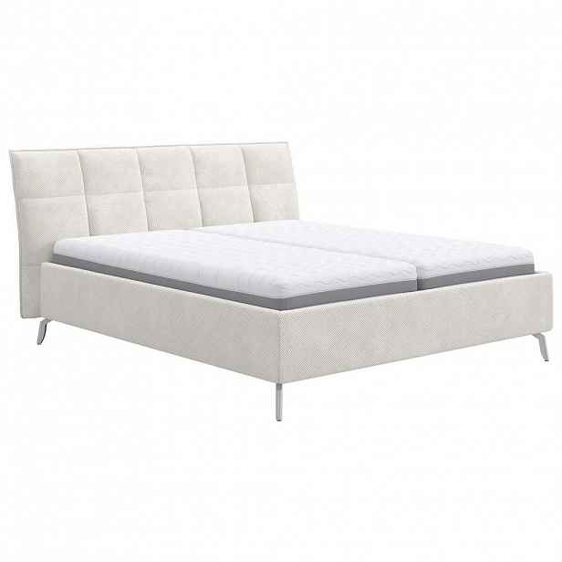 Welnova ČALOUNĚNÁ POSTEL, 180/200 cm, krémová