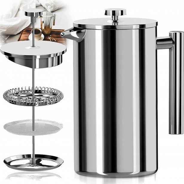 Kávovar Na Čaj 800 ML French Press Pístový Spařovač Kávy