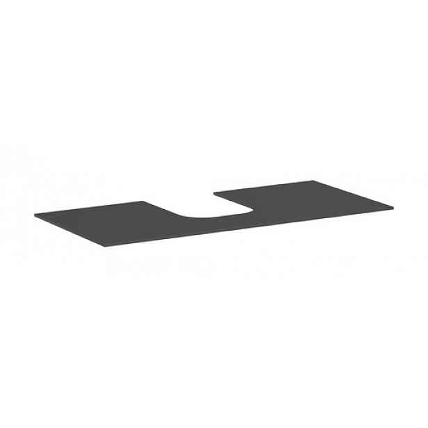 Deska pod umyvadlo Hansgrohe Xevolos E 118x1x55 cm matná břidlicově šedá mat 54210760