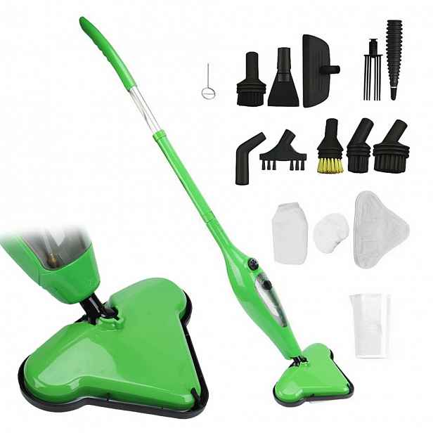 Multifunkční Parní Mop Velký 1300 W S Nástavci 10 Vyměnitelných Nástavců