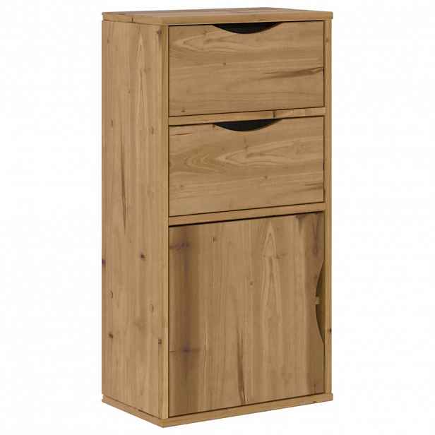 vidaXL Boční skříňka se zásuvkami "ODDA" 40x24x79 cm Borovicový masiv