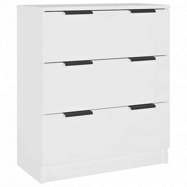 vidaXL Příborník bílý 60 x 30 x 70 cm kompozitní dřevo
