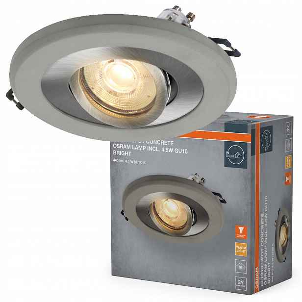 Kulaté Stropní Svítidlo Stropní Led svítidlo GU10 4.5W 400lm 2700K Podomítkové Osram