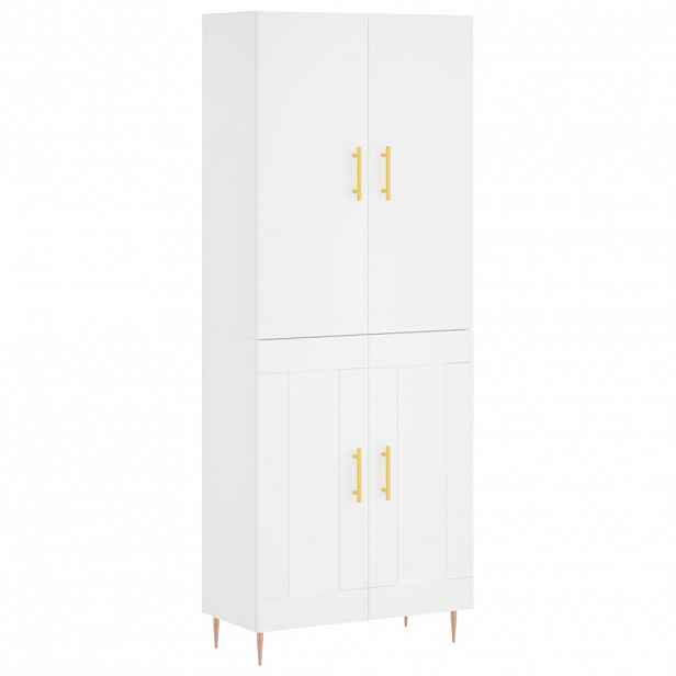 vidaXL Skříň highboard bílá 69,5 x 34 x 180 cm kompozitní dřevo