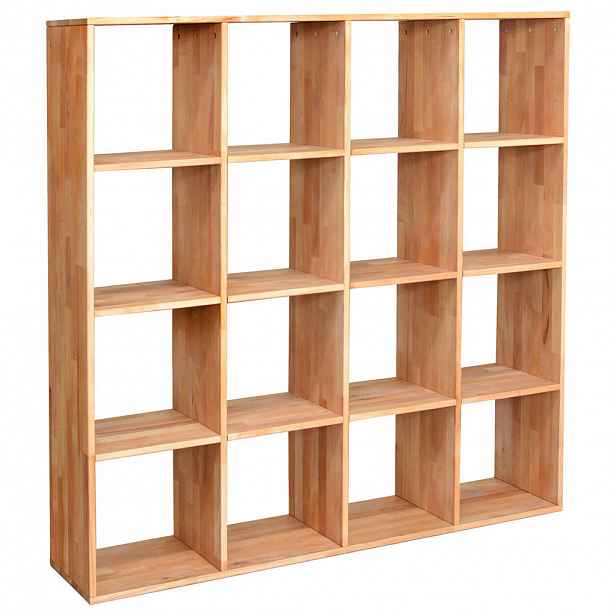 Livetastic REGÁL, barvy buku, jádrový buk, 149/149/35 cm - Knihovny - 002748007209