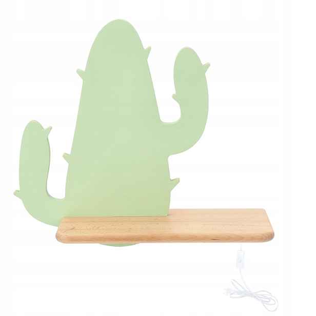 Nástěnné Led svítidlo Candellux Cactus zelené, dřevo 4W IP20