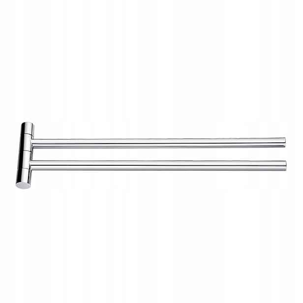 Nimco Bormo chrom dvojitý věšák, držák na ručníky otočný 42 cm Br 11096-26_