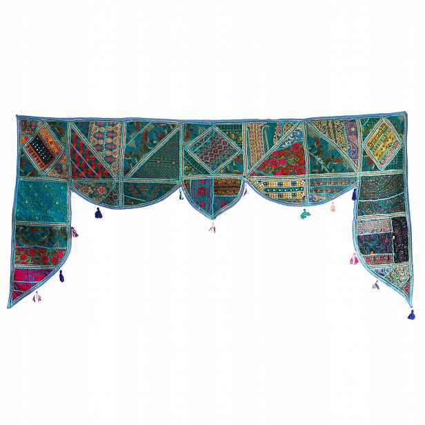 Indický Patchwork Lambrekýn Toran – indická ozdoba dveří oken