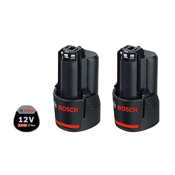 Bosch - 12V akumulátor Li-Ion GBA 3,0 Ah, 2 kusy 1600A00X7D