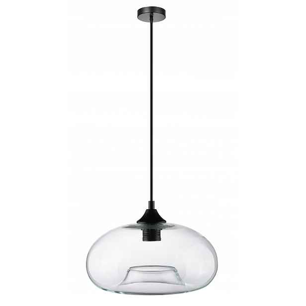 Skleněná Závěsné Stropní Svítidlo Lustr E27 Led Loft Glamour Průhledná
