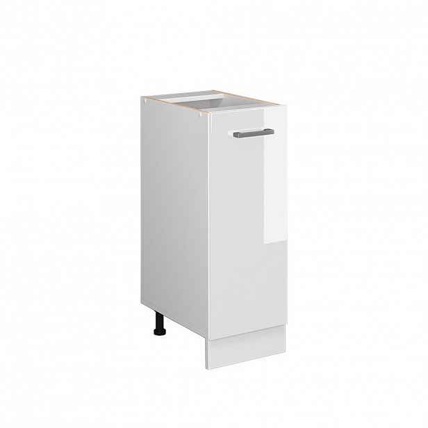 Vicco UNIVERZÁLNÍ ZÁKLADNÍ JEDNOTKA R-Line Bílá vysoký lesk 30 cm s dvířky, bez pracovní desky