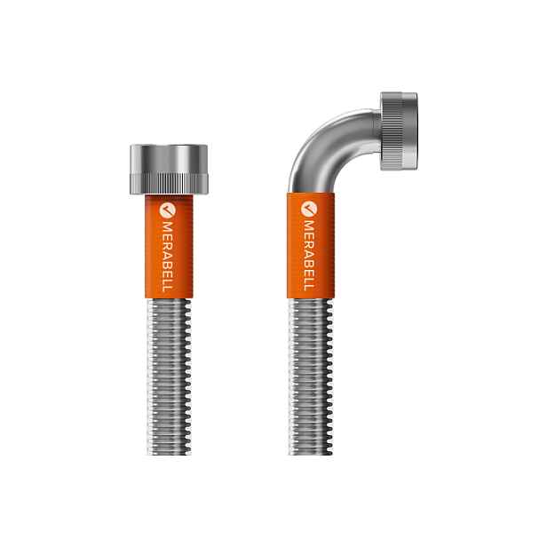 Merabell Aqua; nerezová pračková hadice; převlečné matice G3/4"-G3/4" - 175 cm