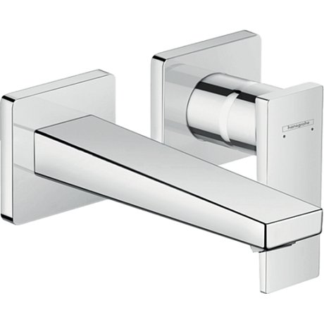 Umyvadlová dvouotvorová páková baterie Metropol, pod omítku, chrom 32525000 - HansGrohe Metropol s výtokem 165 mm 32525000