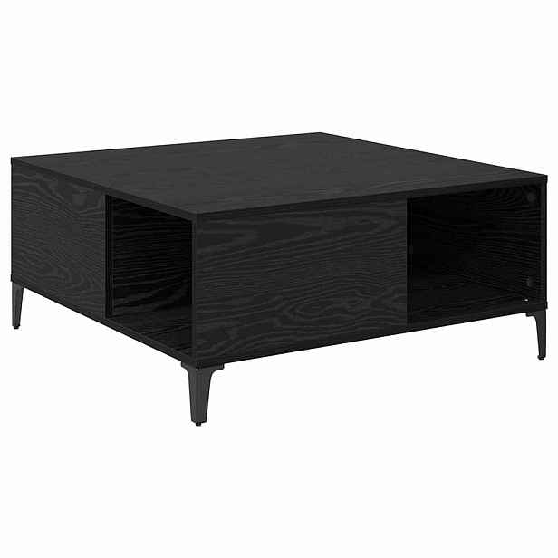 vidaXL Konferenční stolek Černý dub 80 x 80 x 36,5 cm Kompozitní dřevo