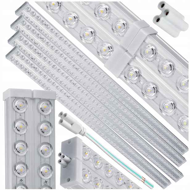 4x Led panel svítidla do garáže pro dílnu 120 cm 72W 7200lm 6000K Silné