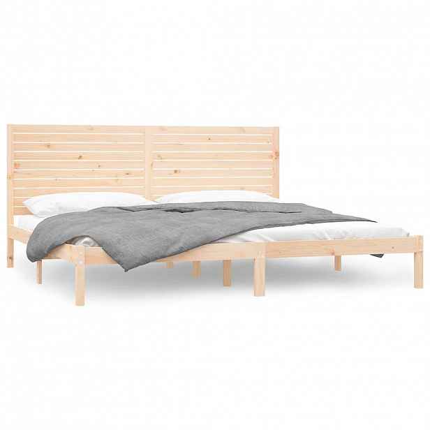 vidaXL Rám postele masivní dřevo 180 x 200 cm Super King Size