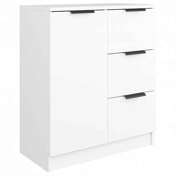 vidaXL Příborník bílý 60 x 30 x 70 cm kompozitní dřevo