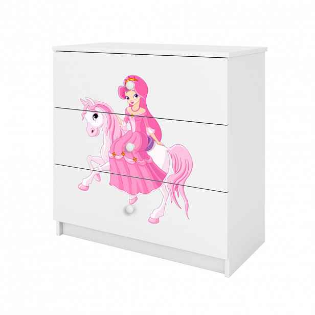 RAUMHIRSCH FURNITURE KOMODA Babydreams Princezna na koni 81/81/41