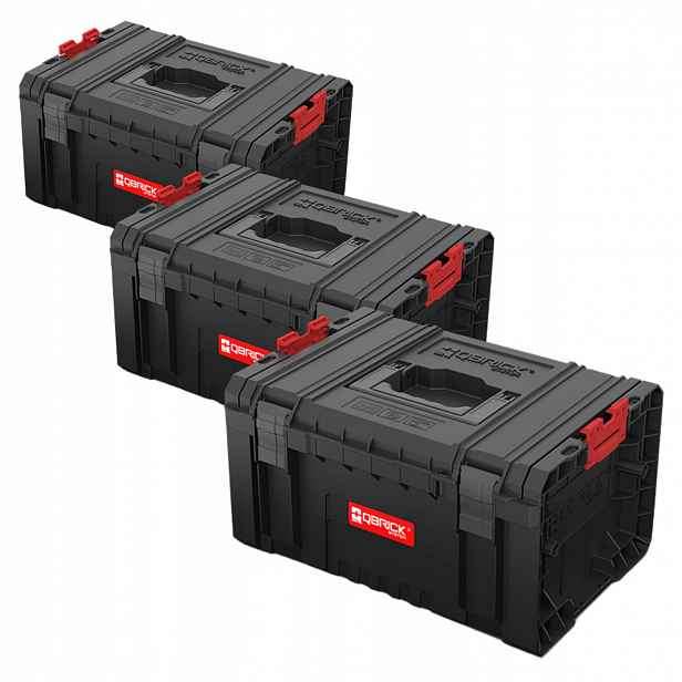 Qbrick System Pro Toolbox 2.0 plastová modulární skříňka na nářadí x3