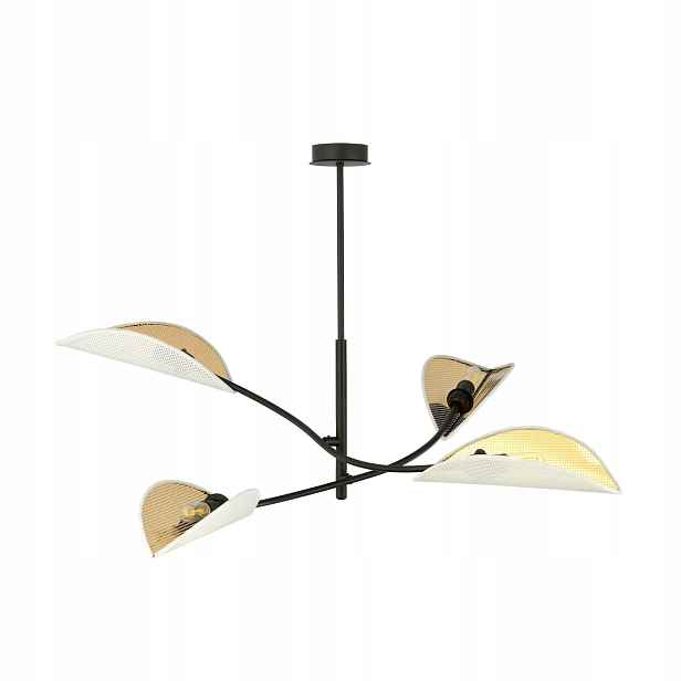 Stropní svítidlo Emibig 4xE14 40W Lotus 4 Bílá/zlatá