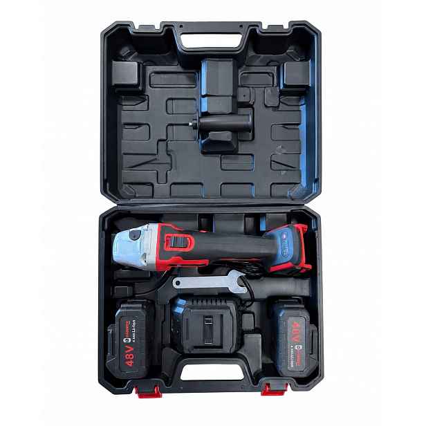 Úhlová Bruska Aku 2X48V 125mm Bruska Akumulátorová Hammer HM110