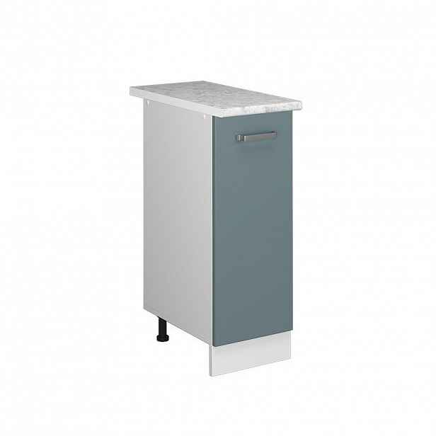 Vicco UNIVERZÁLNÍ ZÁKLADNÍ JEDNOTKA R-Line Modrošedá 30 cm s dvířky, s pracovní deskou