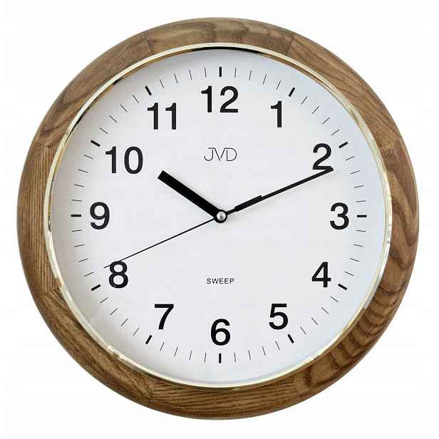 Čitelné Klasické Tiché Dřevěné Nástěnné Hodiny Jvd NS19040.78 32 cm
