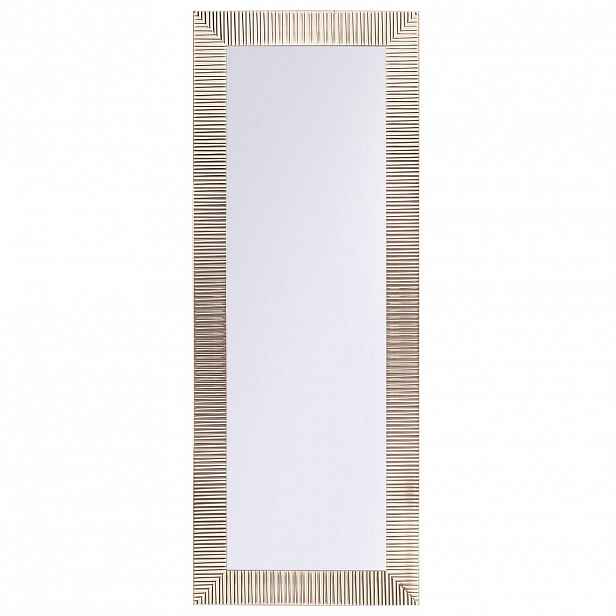 Beliani NÁSTĚNNÉ ZRCADLO zlaté obdélníkové 50/130 cm Draveil