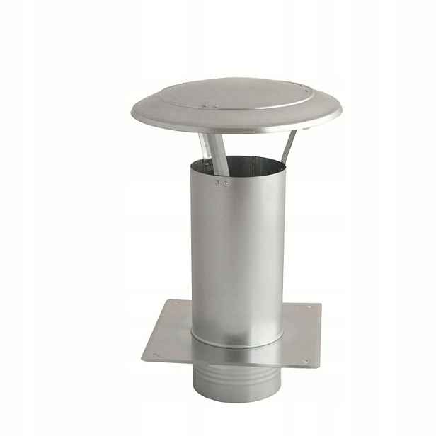 Střecha o průměru 150 mm, komínový uzávěr, trubka a základna, pozink Darco