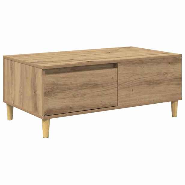 vidaXL Konferenční stolek Artisanový dub 90 x 50 x 35 cm