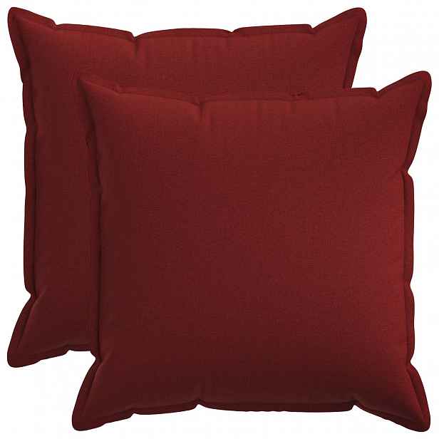 vidaXL Povlak na polštář 2 pcs HOUTEN Víno Červené 55 x 55 cm
