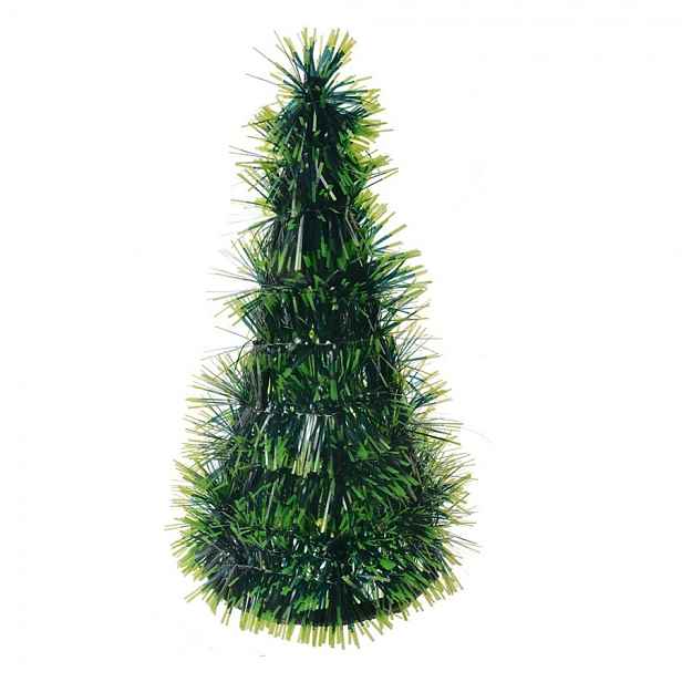 Zelená vánoční dekorace vánoční stromeček S - Ø 12*25 cm  Clayre & Eef
