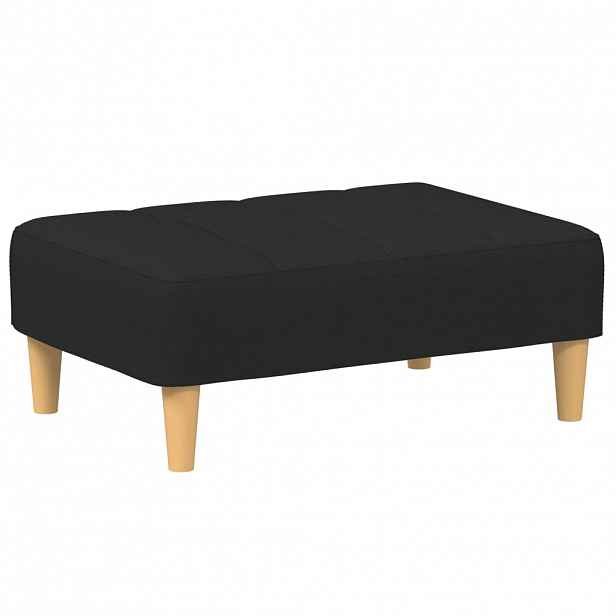 vidaXL Podnožka černá 77 x 55 x 31 cm textil