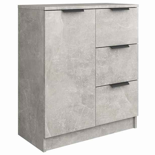 vidaXL Příborník betonově šedý 60 x 30 x 70 cm kompozitní dřevo