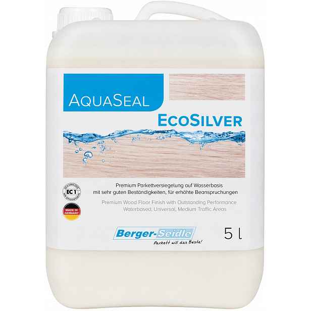 Berger-Seidle AquaSeal EcoSilver Polomatný vodní lak na dřevo 5 l