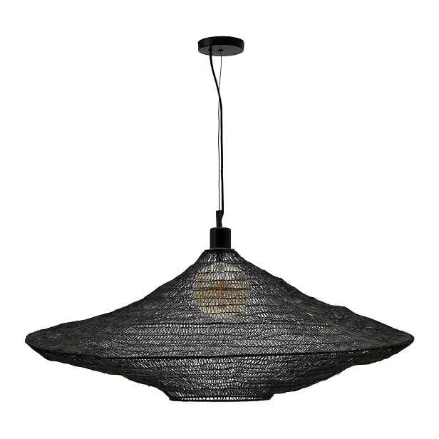 Černé závěsné svítidlo ø 87 cm Makai – Kave Home