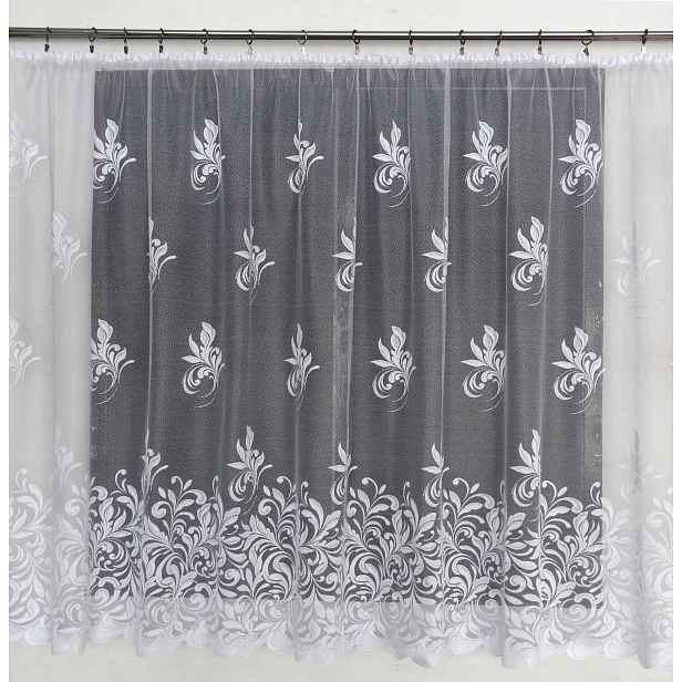 Mg Záclona 65/100 Bílá 300x180 cm s páskou polský Ms