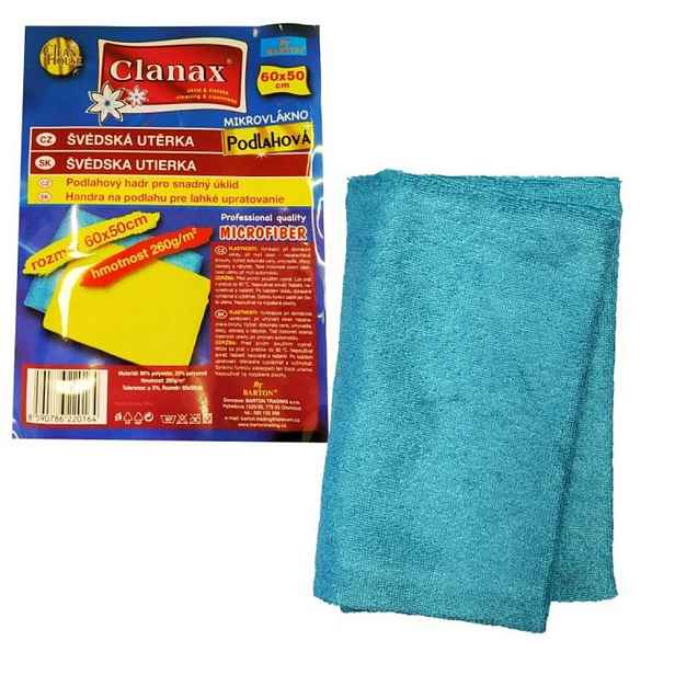 utěrka švédská 60x50 260g/m2, podlah.CLANAX mikrovl.
