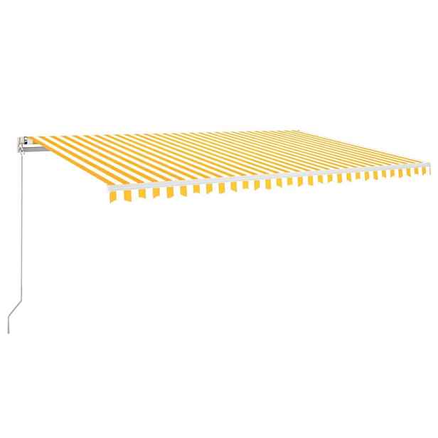vidaXL Elektrická markýza s LED a senzorem 5 x 3,5 m