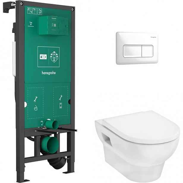 Závěsný WC set do lehkých stěn / předstěnová Hansgrohe 60301450