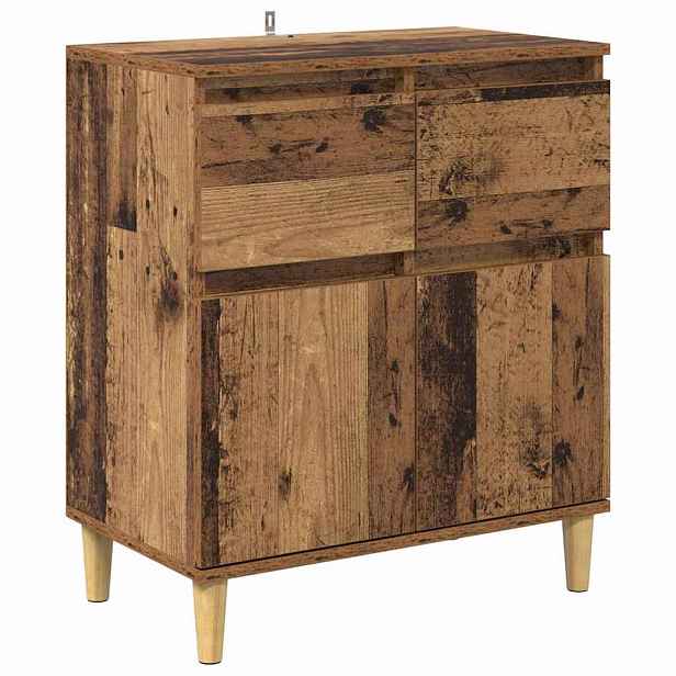 vidaXL Servírovací skříň Staré dřevo 60 x 35 x 70 cm Kompozitní dřevo