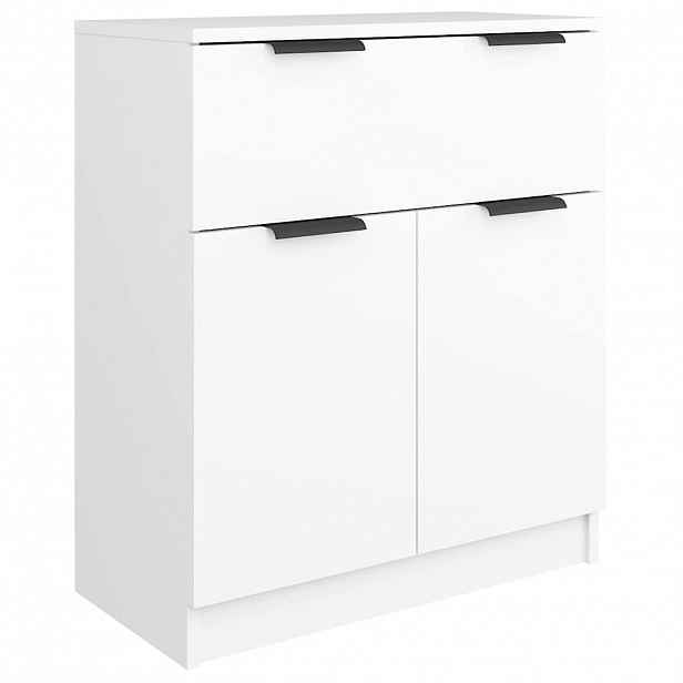 vidaXL Příborník bílý 60 x 30 x 70 cm kompozitní dřevo
