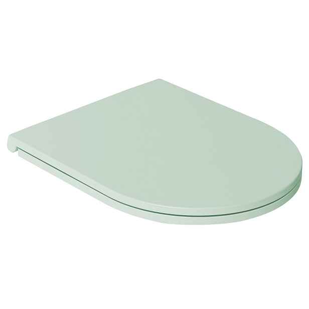 Isvea INFINITY WC sedátko, SLIM, Soft Close, Easy Take, zelená mint