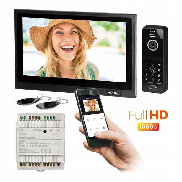 Videotelefonní sada Bestar, Wi-Fi Tuya Smart, šifrovač, Full Hd 10"