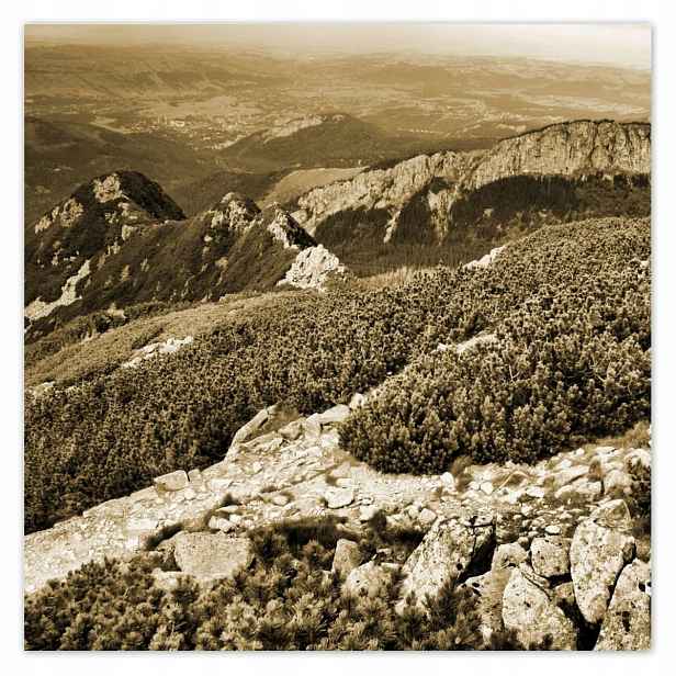Plakáty 140x140 Tatry Polské hory Pohled