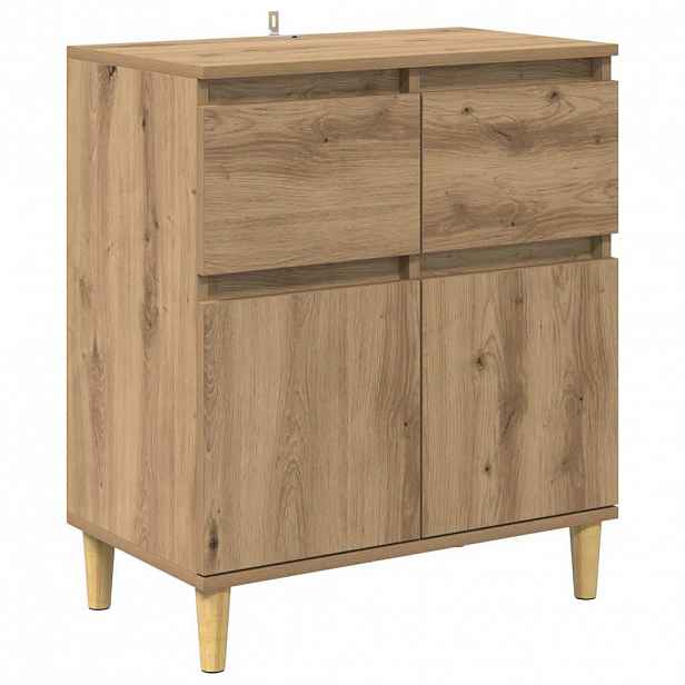 vidaXL Servírovací skříň Artisanový dub 60 x 35 x 70 cm
